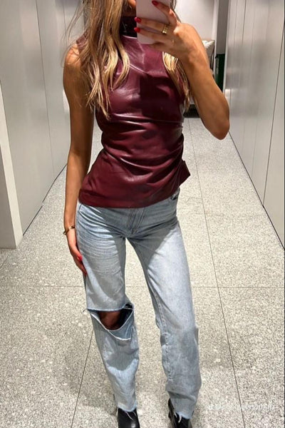 TILDE-LETHER-TOP™
